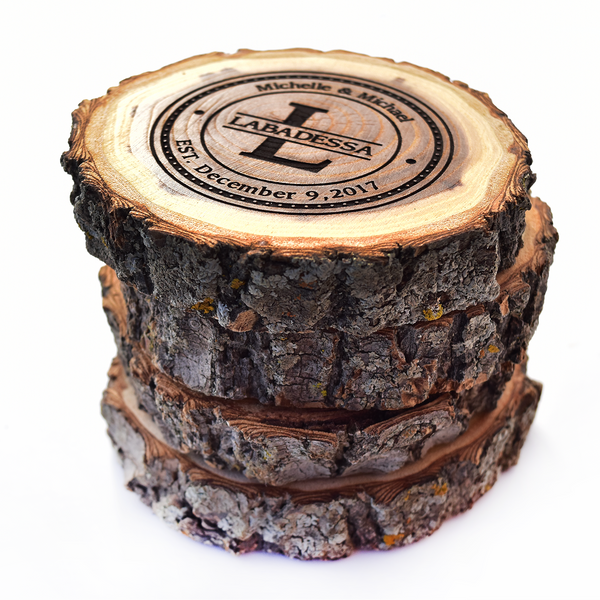 Wood Coasters - Rustic Fall Decor - OpenHaus Gifts