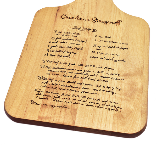 Handwritten Recipe Cutting Board - OpenHaus Gifts