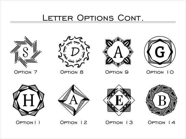 Personalized Initial Wooden Box