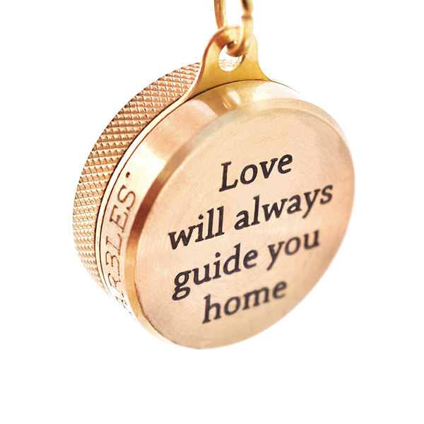 Personalized Compass Keychain - OpenHaus Gifts