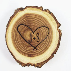 Personalized Wood Magnet, Carved Initials Magnet, Couple's Gift, Wedding Gift, Wedding Shower, Anniversary, Boyfriend and Girlfriend - OpenHaus Gifts