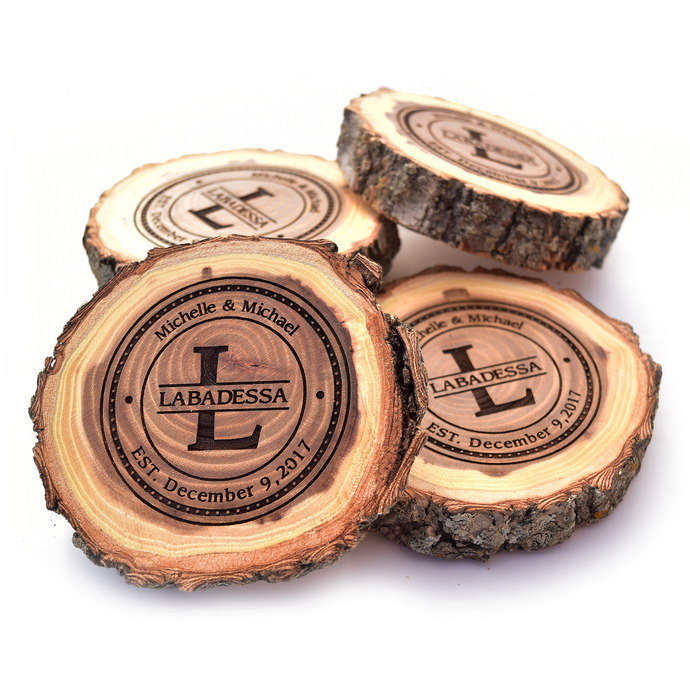 Wood Coasters - Rustic Fall Decor - OpenHaus Gifts