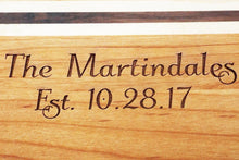 Personalized Bar Board, Custom Cutting Board, Engraved Family Name, Wedding Gift, Established Couple, House Warming Gift, Anniversary Gift - OpenHaus Gifts