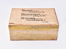 Personalized Wood Box, Rustic Quote Box, Custom Wooden Boxes, Lou Holtz Quote, Inspirational Quotes, Motivational Quotes, Inspirational Box - OpenHaus Gifts